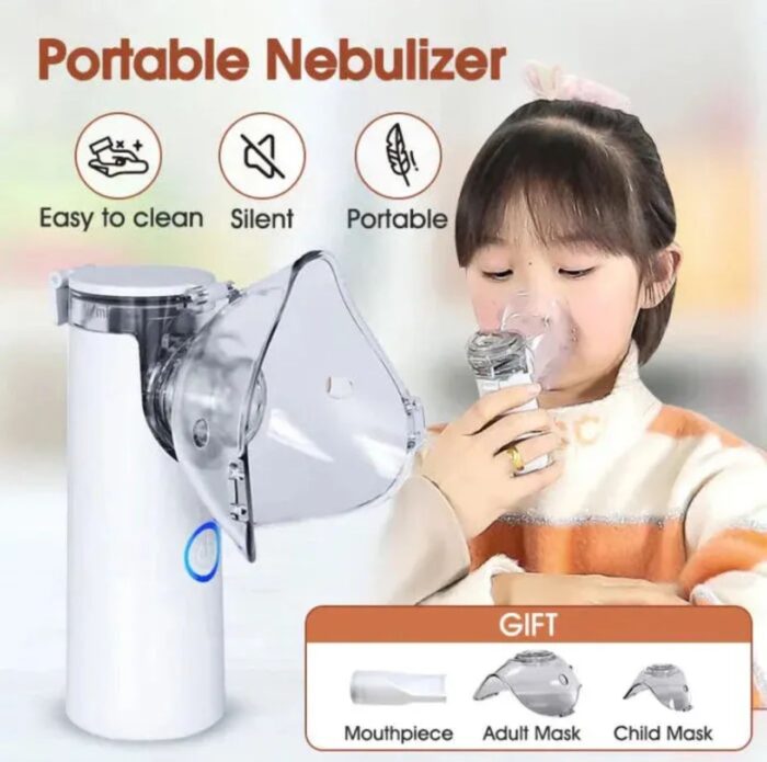 portable mesh nebulizer compact silent rechargeable device