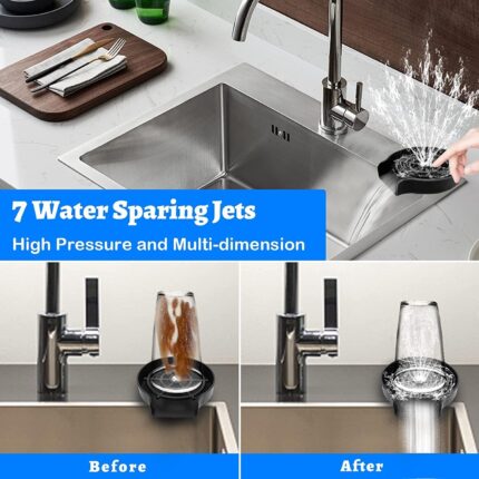 QuickRinse™ – Glass & Bottle Rinser for Kitchen Sink