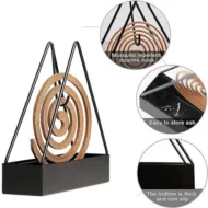 Pack of 2 Mosquito Coil Holder Durable Iron Design