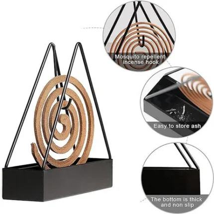 Pack of 2 Mosquito Coil Holder Durable Iron Design