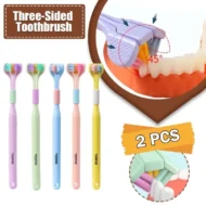 Ultra soft bristle toothbrush three sided gentle teeth cleaning brush