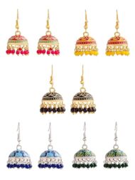 Gulnaar Meenakari Pearl Jhumka
