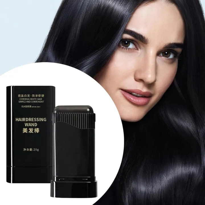 GEGEMOON 2-in-1 Hair Color Stick for instant root touch-up and gray hair coverage