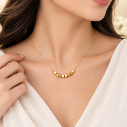 RoyalGlow - Golden Pendant - Elegant Gold-Tone Fashion Pendant - Stylish New Design Variant - Standard Size