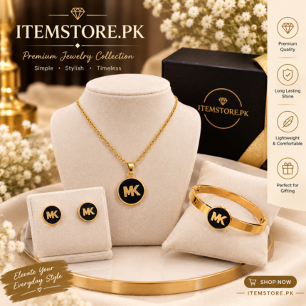 RoyalGlow - MK Luxe Signature Jewelry Set - Elegant Fashion Jewelry Design - Premium Statement Style - Standard Size