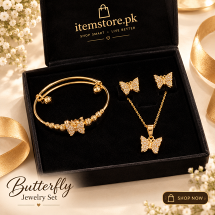 RoyalGlow - Jewelry Set - Necklace, Earrings, Tops & Karah Bangle Set - Elegant Fashion Jewelry Collection - Gold-Tone Variant - Standard Size